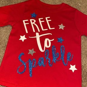 Toddler 5T glitter shirt
